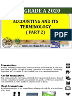 Sebi Grade A 2020: Accounting and Its Terminology (PART 2)