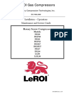 Leroi Gas Compressors: Installation - Operations Maintenance and Service Guide