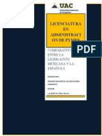 Comparativo de La Legislación Española Con La Legislación Mexicana