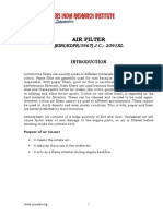 Project Report On Air Filter