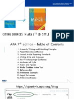 Citing Sources in Apa 7 Ed. Style: Laura L Ramirez, M.L.I.S