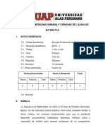 Silabo Matematica PDF