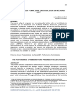 A PERFORMANCE DA FEMINILIDADE E PASSABILIDADE EM MULHERES LBTs