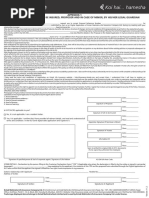 Declaration by The Life To Be Insured Form - V11