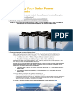 Calculating Your Solar Power Requirements