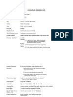 Lesson Plan - English Lesson