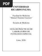 Guía de Prácticas de Laboratorio de Patología Especial PDF