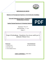 Projet D'hydraulique Etude D'un Réseau Maillé Par La Méthode D'hardy Cross