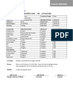 Certificate of Analysis: Xi'An B-Thriving