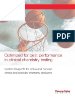 Optimized For Best Performance in Clinical Chemistry Testing