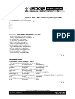 Intermediate Progress Test 6A: Units 11-12: Pronunciation