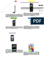 Evolution of Mobile Phones