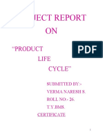 Project Report ON: "Product Life Cycle"