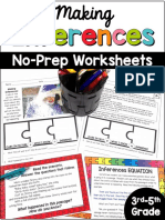 No-Prep Worksheets: 3 - 5 Grade