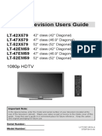 LCD Television Users Guide: LT-42X579 LT-47X579 LT-52X579 LT-42EM59 LT-47EM59 LT-52EM59