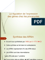 Biologie Moléculaire II - Synthese ARNm