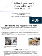 Artificial Intelligence (AI) Technology in Hotel Industry