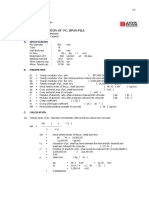 Design Calculation of Pc. Spun Pile: Specification A