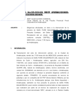 INFORME Nro Receptacion