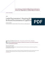 Lethal Discrimination 2: Repairing The Remedies For Racial Discrimination in Capital Sentencing