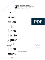 Ejercicio Del Libro Diario y Pase Al Libro Mayor y Estados de Resultado y Estado de Situaicon Financiera