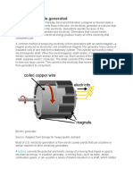 How Electricity Is Generated