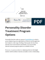 Personality Disorder Treatment Program Options: Home Addiction Mental Health Behavioral Health About Aac