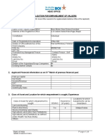 Head Office Application For Empanelment of Valuers