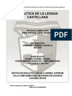 Modulo de Didactica de La Lengua Castellana