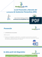 Lineamientos de Prevención y Atención Del Consumo de Sustancias Psicoactivas (SPA)