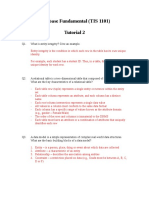 Database Fundamental (TIS 1101) Tutorial 2