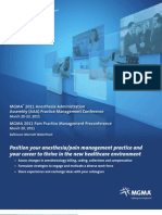 Anesthesia Administration Assembly ConferenceBrochure - MGMA