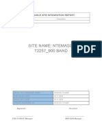 2G Single Site Integration Report.1