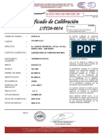 Certificado de Calibración: K-CC5-105C-QA-CER-239 - R0