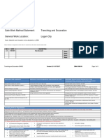 Safe Work Method Statement: Trenching and Excavation General Work Location: Logan City