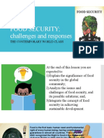 Food Security Challenges and Responses: The Contemporary World Class