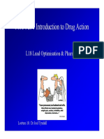 PHCY258 Introduction To Drug Action: L18 Lead Optimisation & Pharmacokinetics