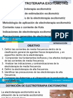 Clase 15 ELECTROTERAPIA DE ALTA FRECUENCIA y ELECTROTERAPIA EXCITOMOTRIZ