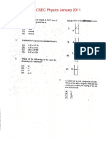 CSEC Physics January 2011 P1