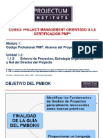 1.2 Entorno de Proyectos Estrategia Organizacional y Rol Del Director Del Proyecto