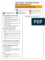 (Your Business Name Here) - Safe Work Procedure Manual Bending Rolls