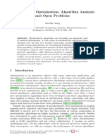 Metaheuristic Optimization: Algorithm Analysis and Open Problems