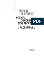 Manoel de Barros: Poemas Concebidos Sem Pecado Face Imóvel