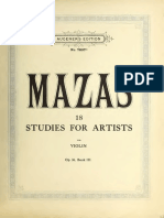 Mazas Etudes Opus 36 Haft III