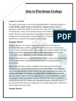 Introduction To Petroleum Geology