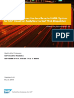 How To Setup Connection To A Remote HANA System For SAP Cloud For Analytics Via SAP Web Dispatcher PDF