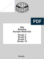 ISA Sample Reading G7-10