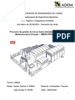 Higiene e Segurança Industrial Numa Metalomecânica