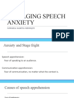 Managing Speech Anxiety