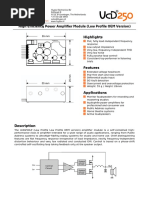 Highlights: High Efficiency Power Amplifier Module (Low Profile OEM Version)